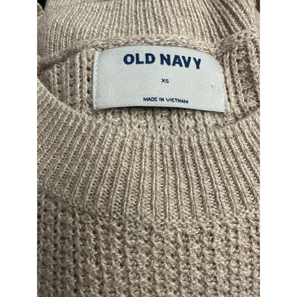 Women's Old Navy Beige Crew Neck Sweater Size XS - Picture 3 of 3